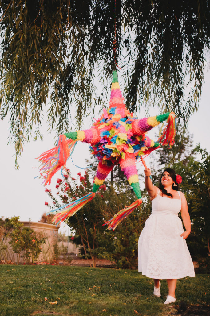 SoCal Wedding Photography: Top 20 Moments Bride Hits Piñata