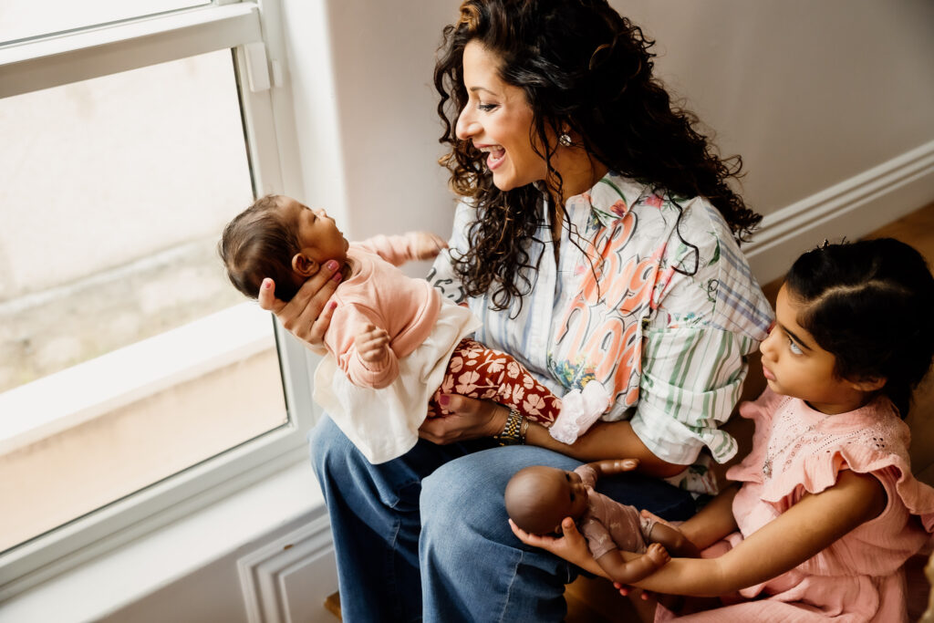 Long Beach In-Home Lifestyle natural light newborn photography