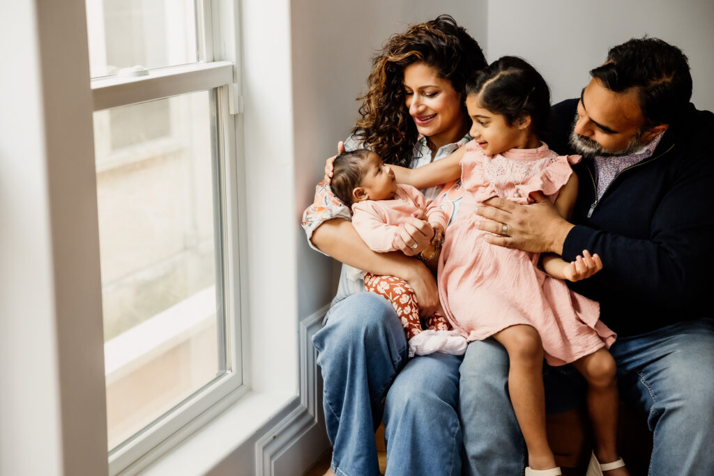 Long Beach In-Home Lifestyle natural light newborn photography