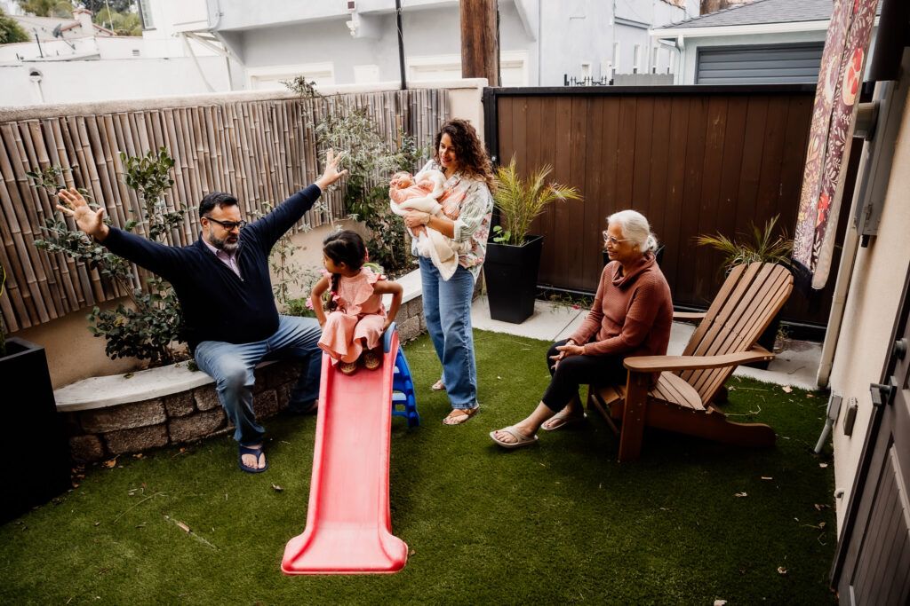 Long Beach In-Home Lifestyle natural light newborn photography