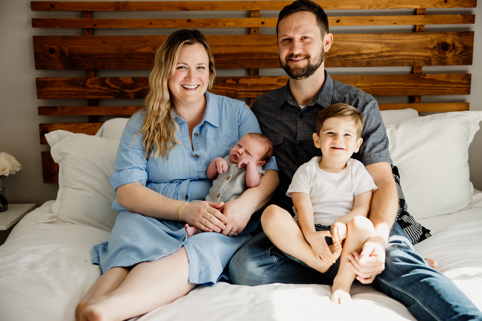 Long Beach In-Home Lifestyle natural light newborn photography