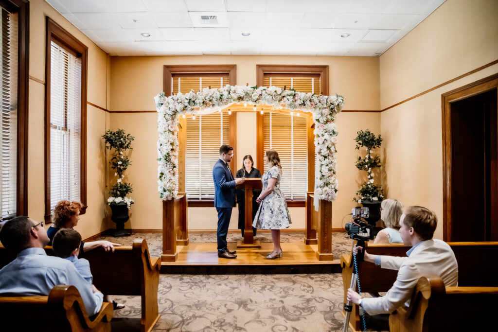 Old Orange County Courthouse Wedding Civil Ceremony in Santa Ana