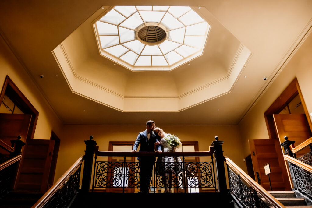Old Orange County Courthouse Wedding Civil Ceremony in Santa Ana