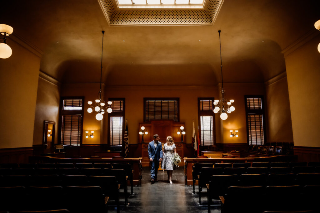 Old Orange County Courthouse Wedding Civil Ceremony in Santa Ana photographer
