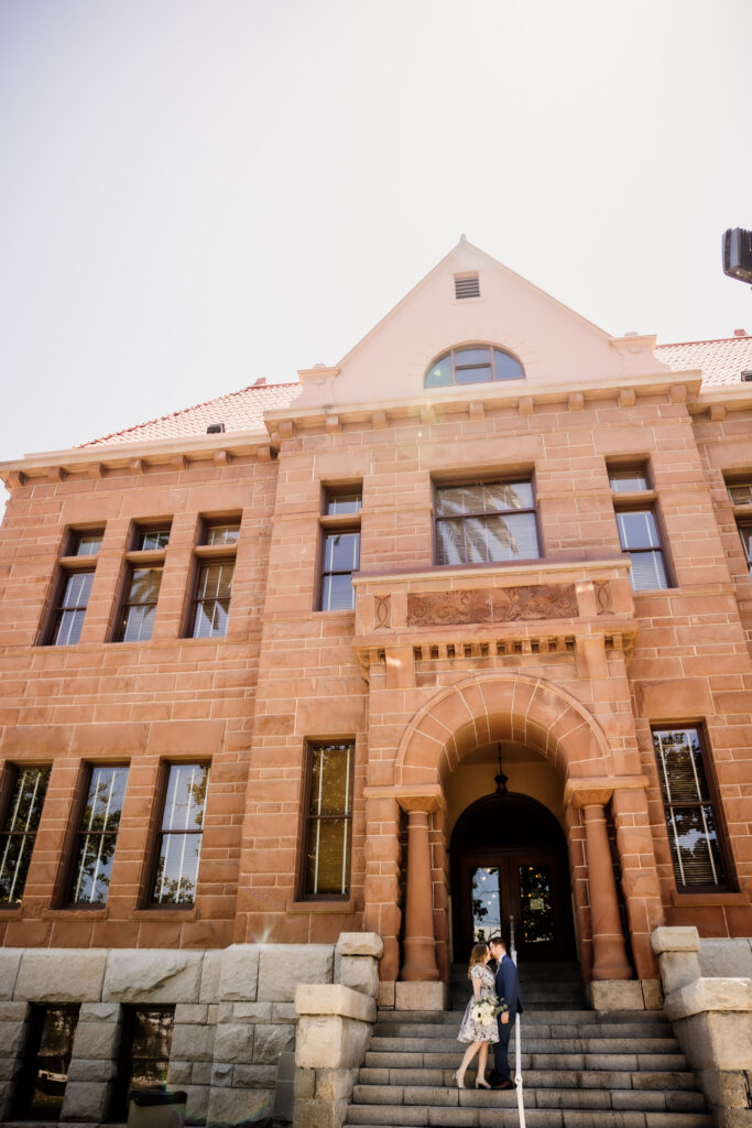Old Orange County Courthouse Wedding Civil Ceremony in Santa Ana