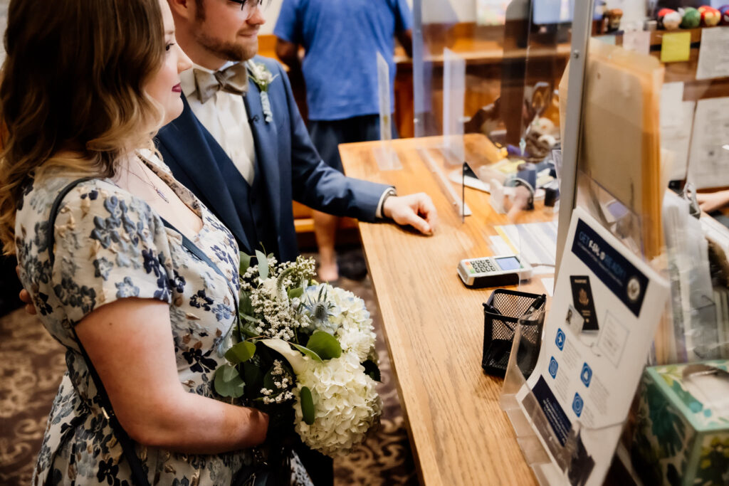 Old Orange County Courthouse Wedding Civil Ceremony in Santa Ana