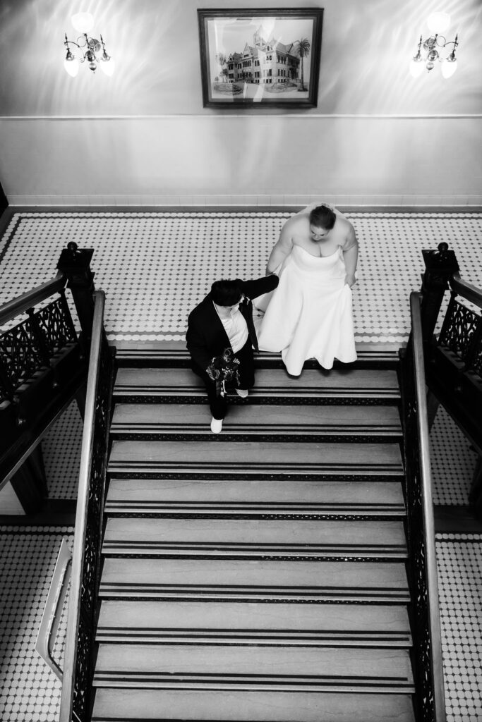 Sam & Jess’s LBGTQ Courthouse Wedding at the Old Orange County Courthouse in Santa Ana