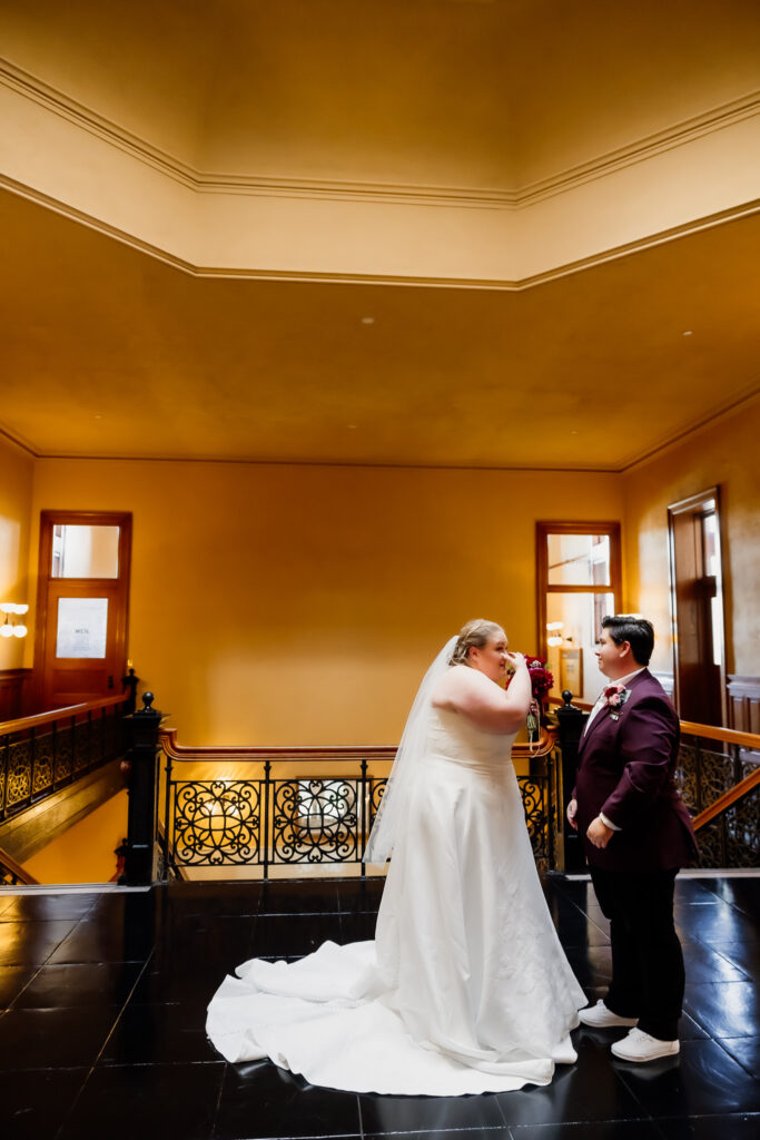 Sam & Jess’s LBGTQ Courthouse Wedding at the Old Orange County Courthouse in Santa Ana